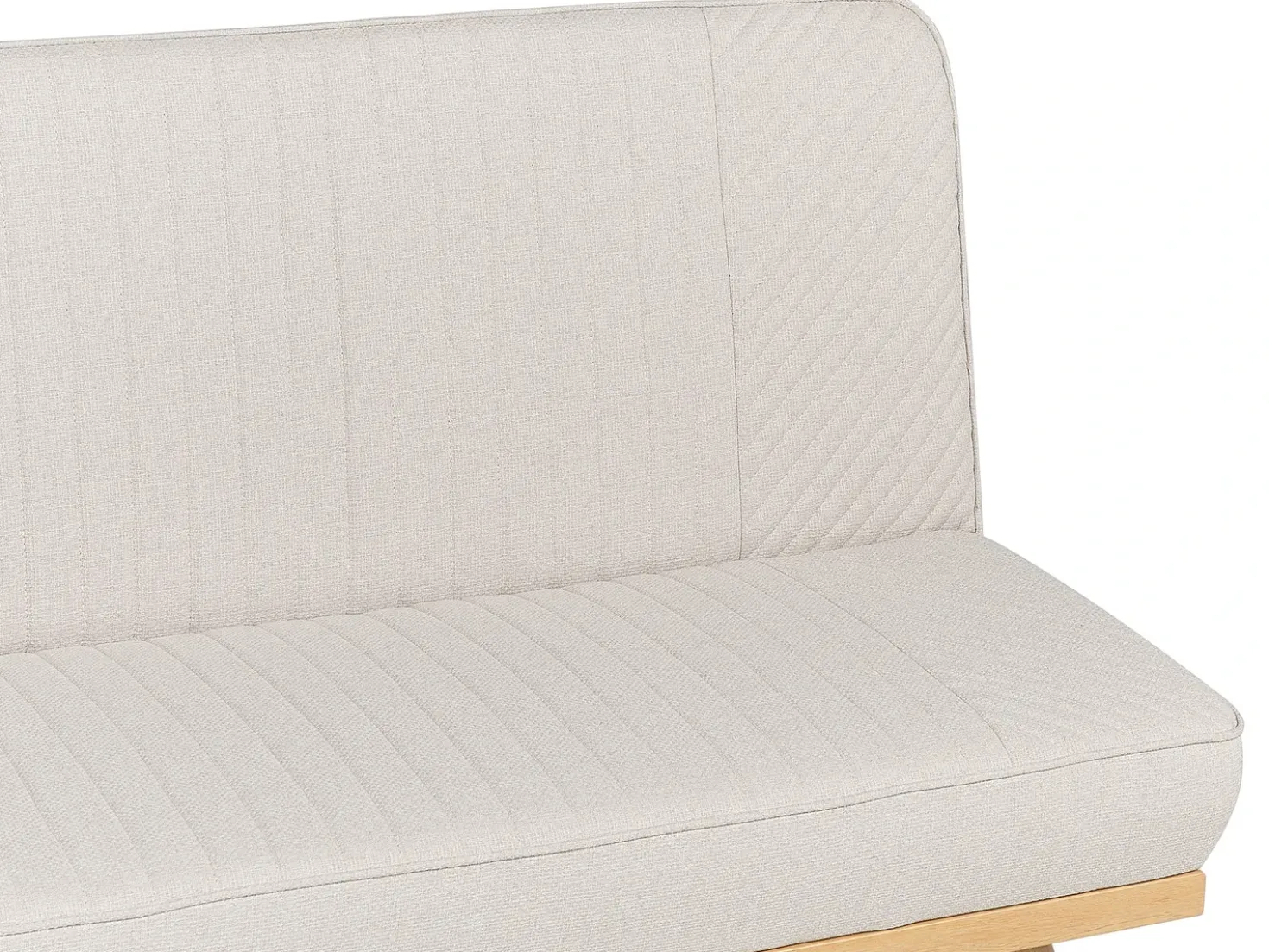 Divano letto 2 posti KALFAFEL Tessuto Beige