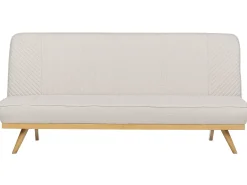Divano letto 2 posti KALFAFEL Tessuto Beige