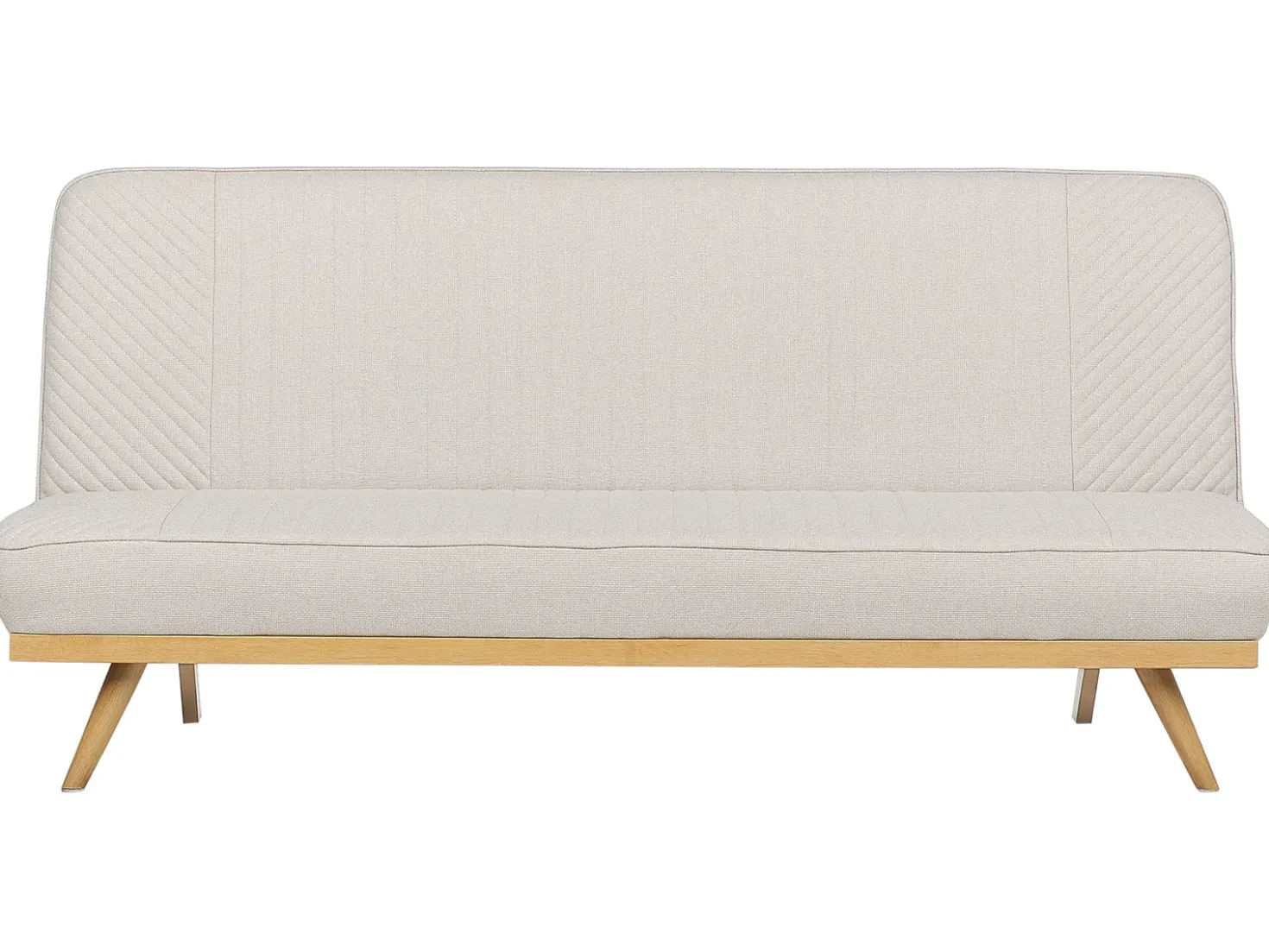 Divano letto 2 posti KALFAFEL Tessuto Beige