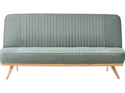 Divano letto 2 posti KALFAFEL Tessuto Verde