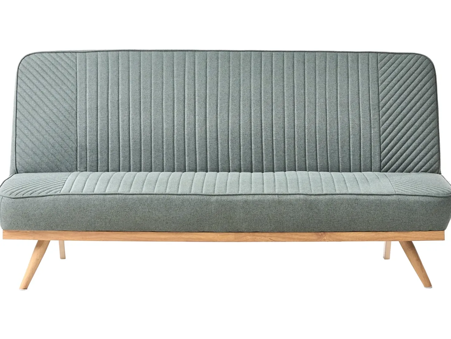 Divano letto 2 posti KALFAFEL Tessuto Verde