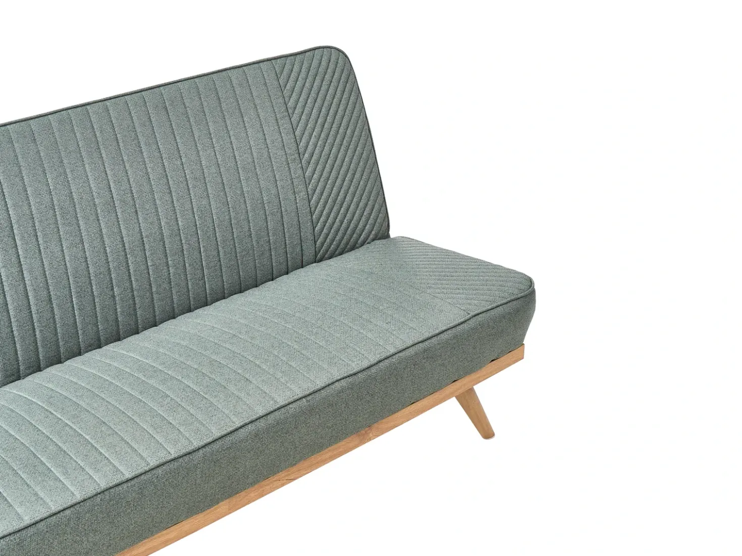 Divano letto 2 posti KALFAFEL Tessuto Verde