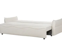 Divano letto 3 posti KRAMA Tessuto Bianco sporco con contenitore
