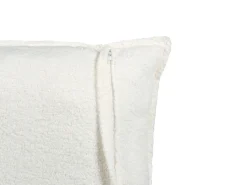 Divano letto 3 posti KRAMA Bouclé Bianco con contenitore