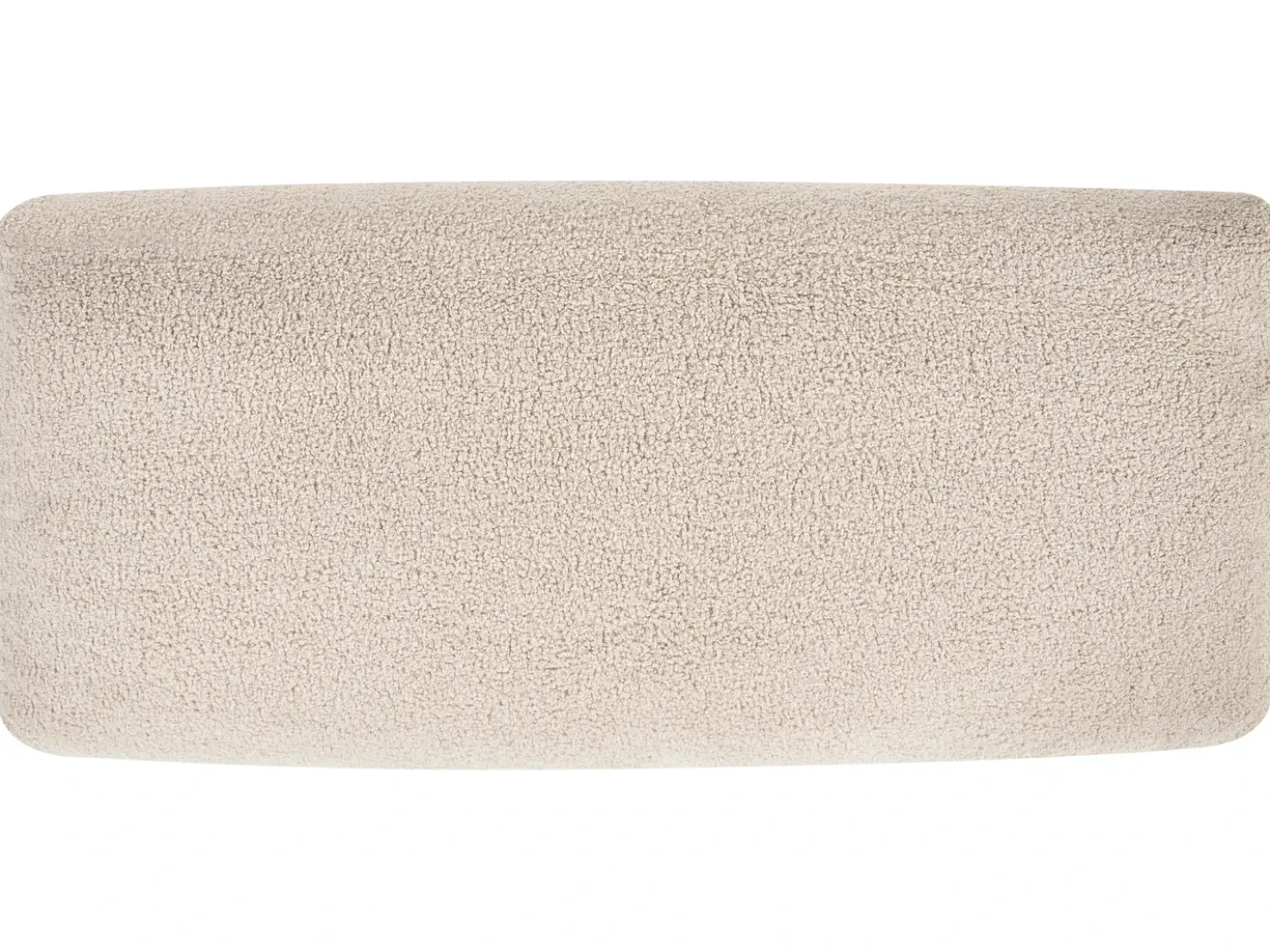 Divano letto 3 posti KVAM Bouclé Beige chiaro con contenitore