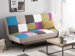 Divano letto 3 posti LEEDS Tessuto Multicolore