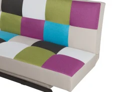 Divano letto 3 posti LEEDS Tessuto Multicolore
