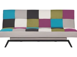 Divano letto 3 posti LEEDS Tessuto Multicolore