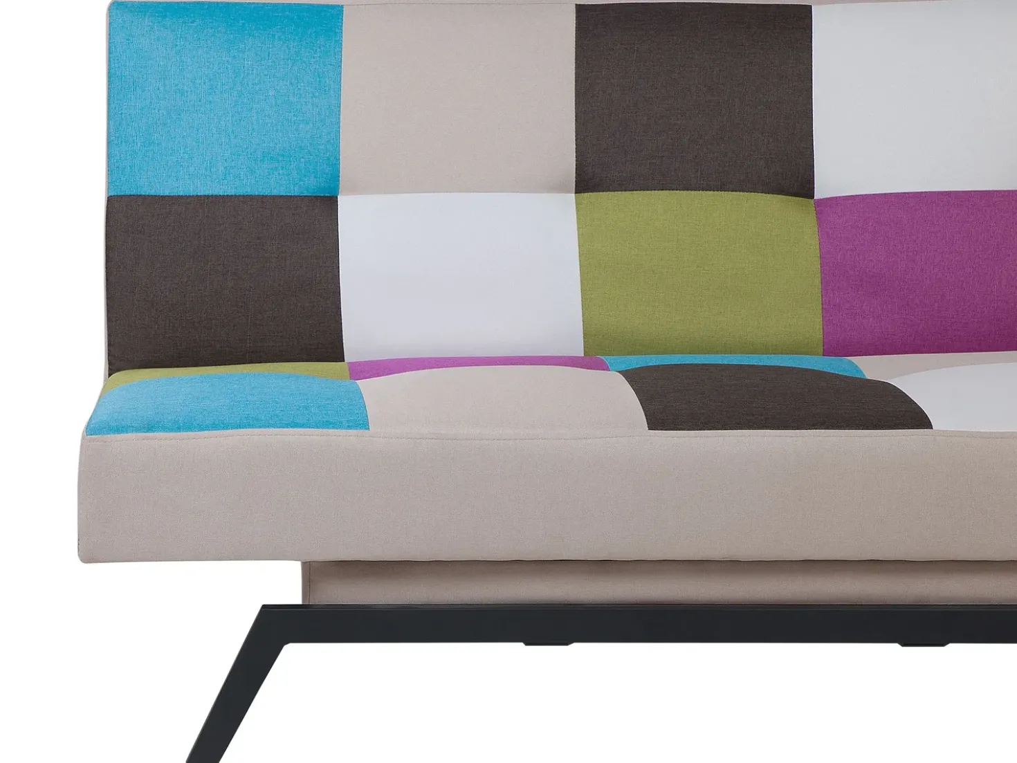 Divano letto 3 posti LEEDS Tessuto Multicolore