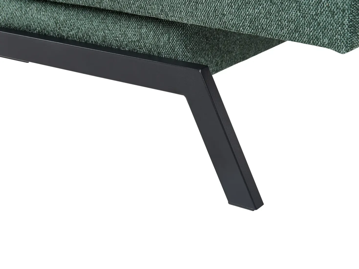 Divano letto 3 posti LEEDS Tessuto Verde