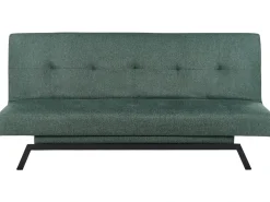 Divano letto 3 posti LEEDS Tessuto Verde