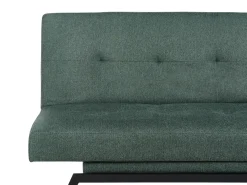 Divano letto 3 posti LEEDS Tessuto Verde