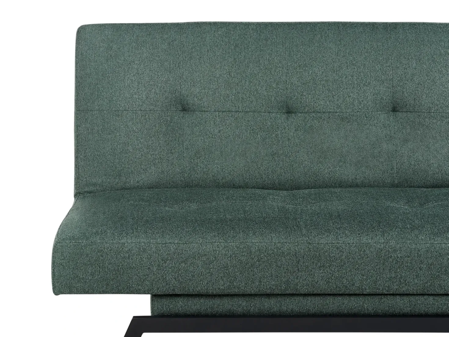 Divano letto 3 posti LEEDS Tessuto Verde