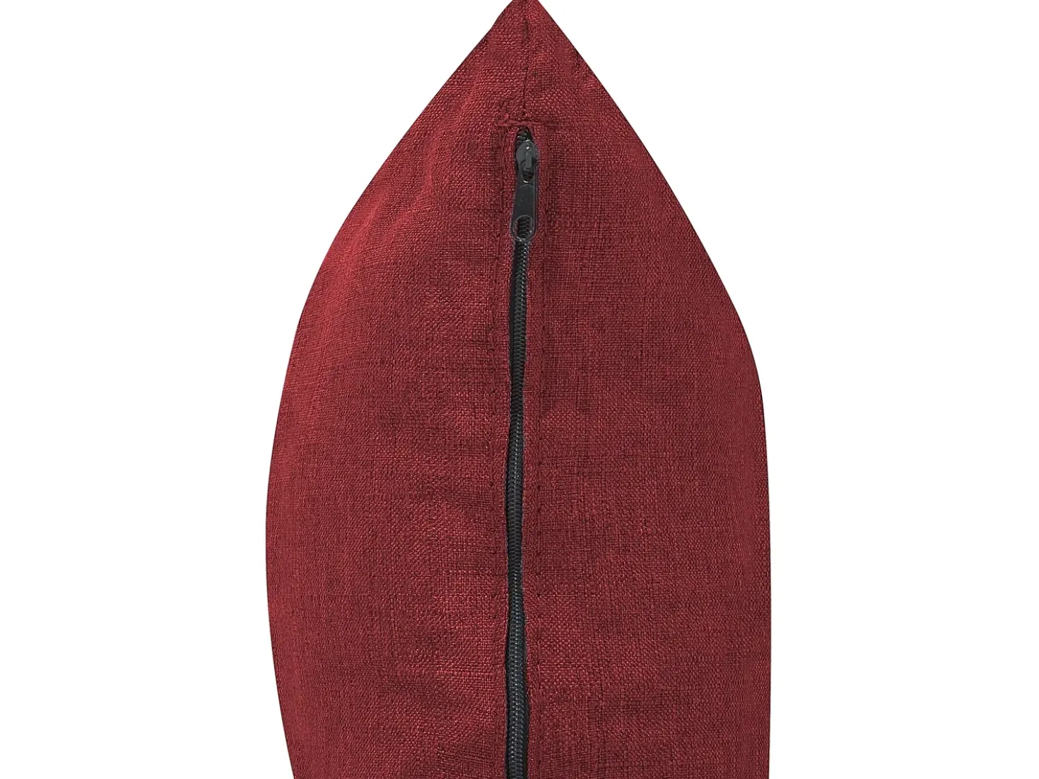 Divano letto 3 posti LUCAN Tessuto Rosso scuro