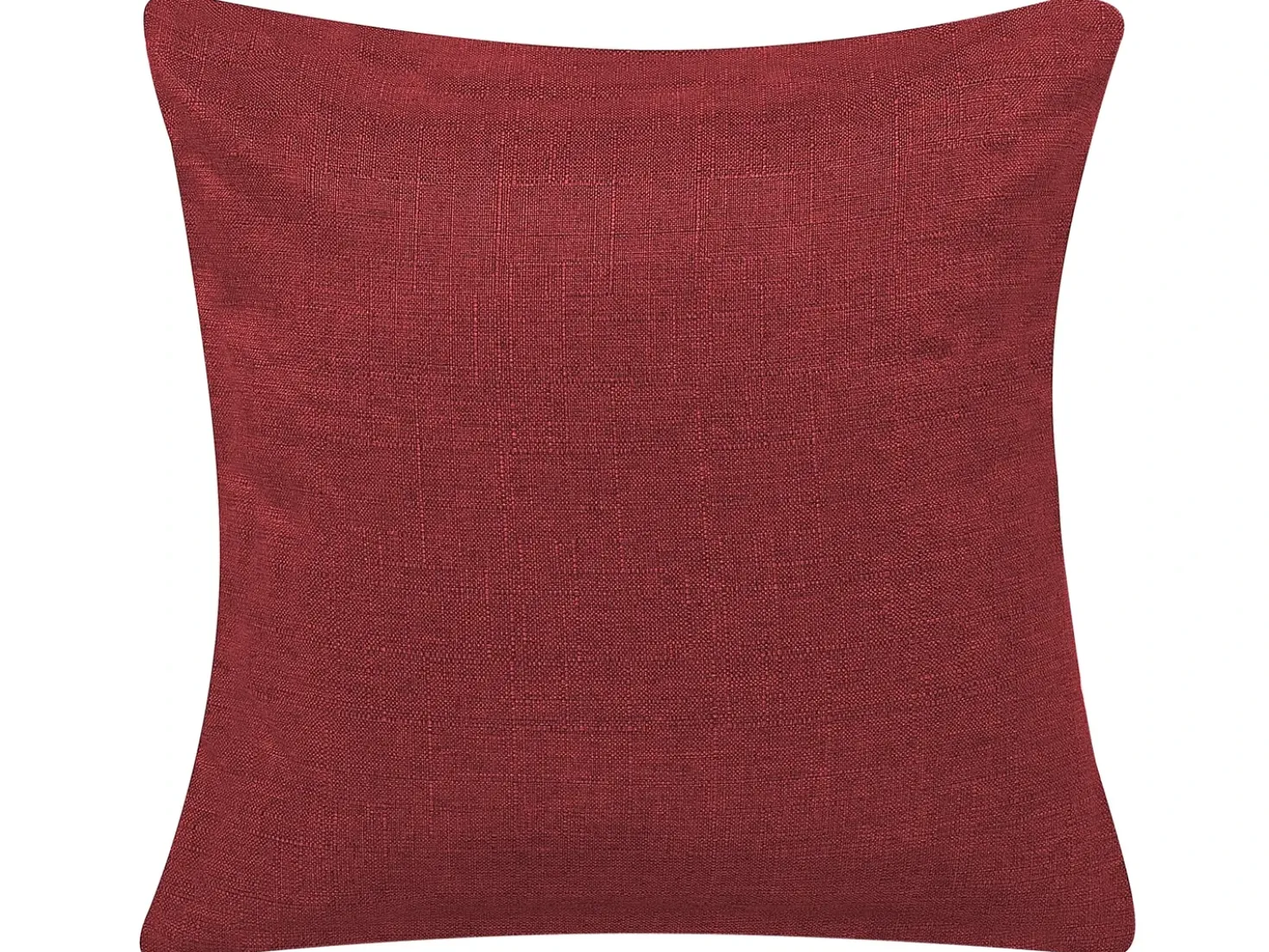 Divano letto 3 posti LUCAN Tessuto Rosso scuro
