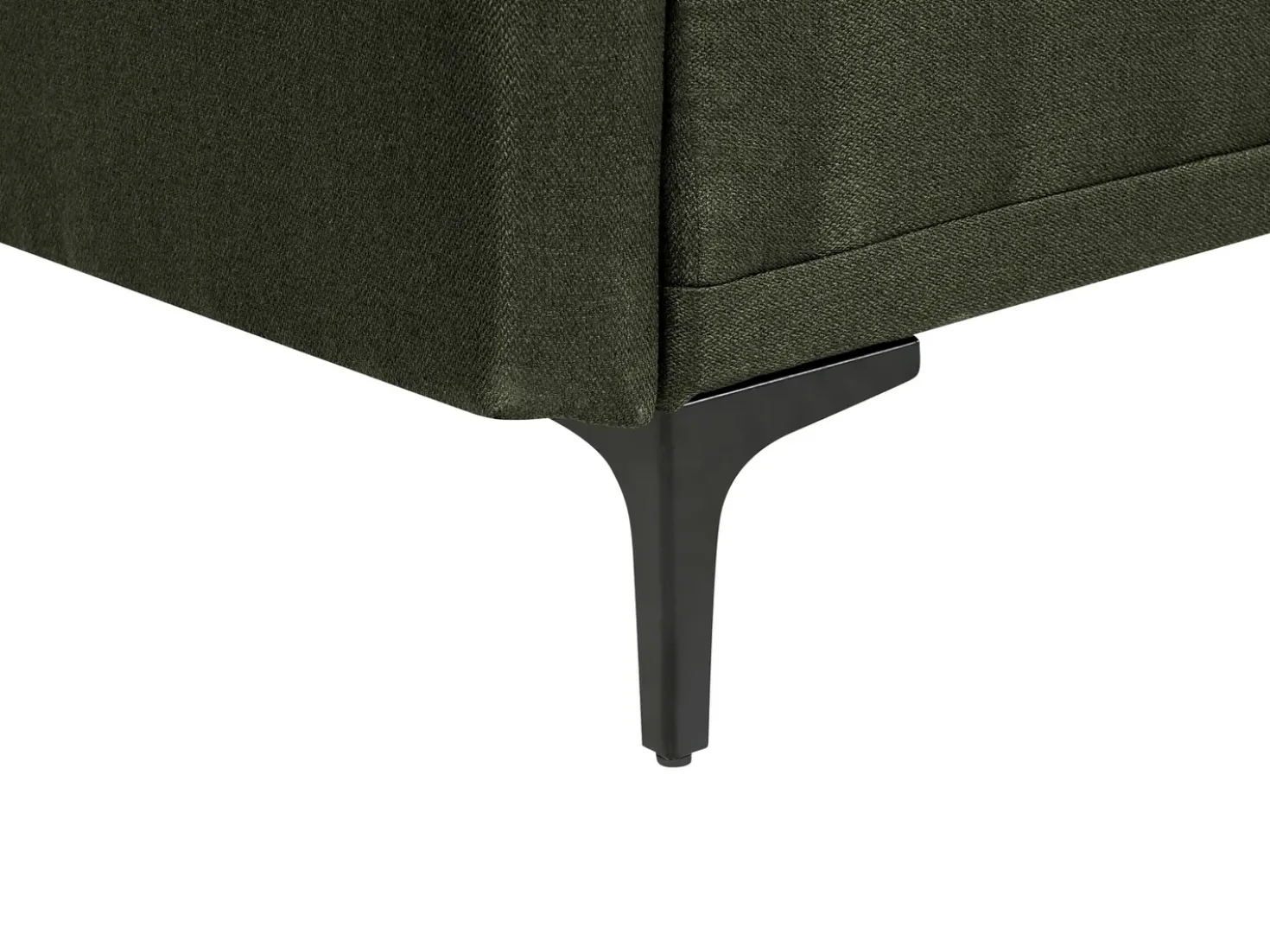 Divano letto 3 posti LUCAN Tessuto Verde scuro
