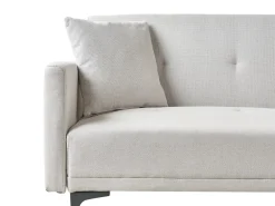 Divano letto 3 posti LUCAN Tessuto Beige chiaro