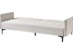 Divano letto 3 posti LUCAN Tessuto Beige chiaro