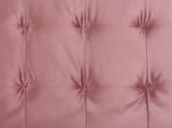Divano letto 3 posti MARSTAL Velluto Rosa