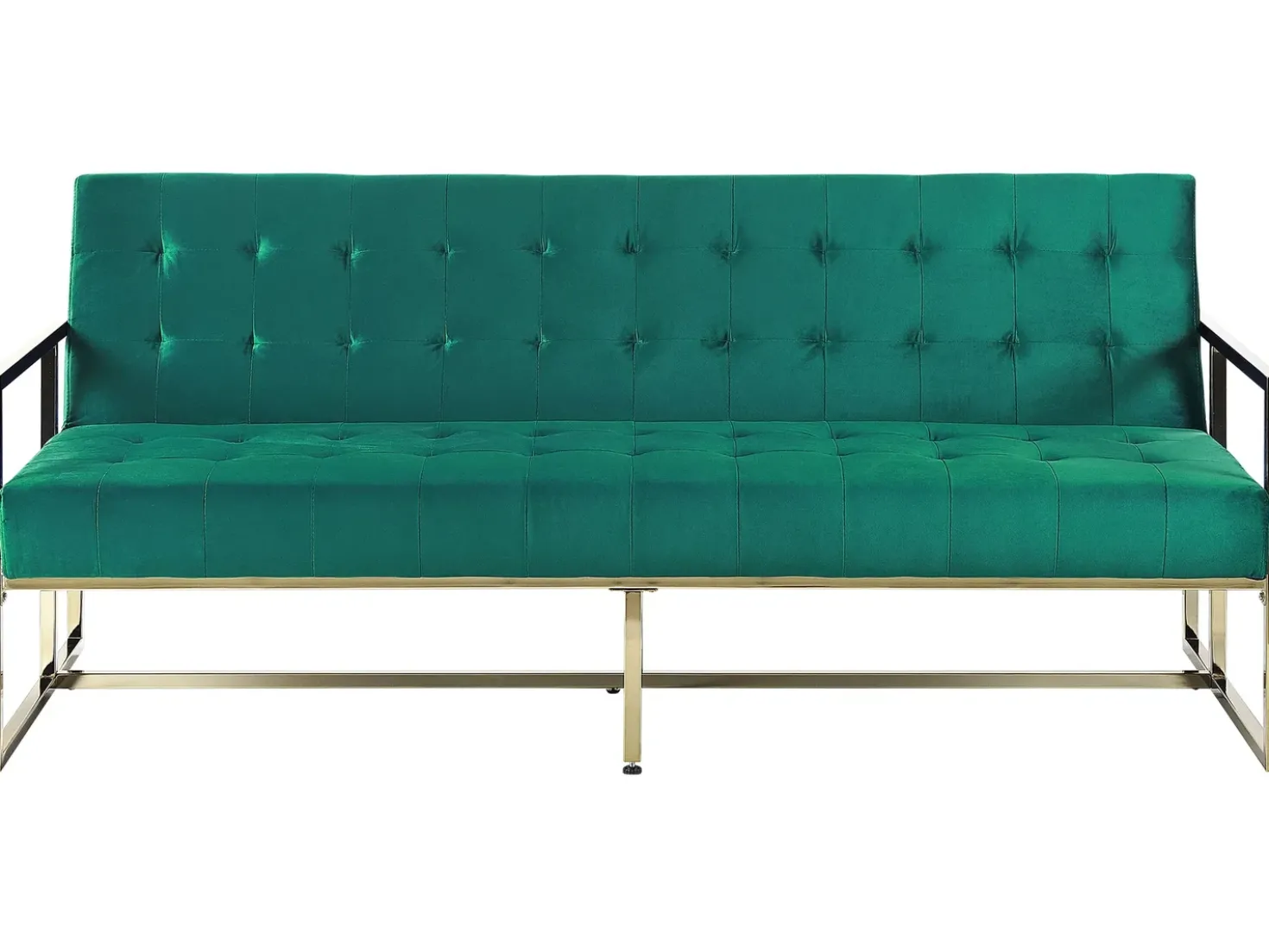 Divano letto 3 posti MARSTAL Velluto Verde smeraldo