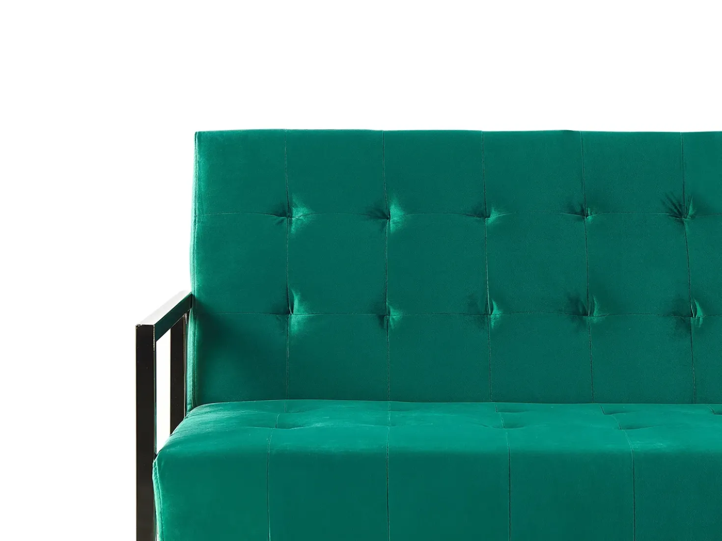Divano letto 3 posti MARSTAL Velluto Verde smeraldo