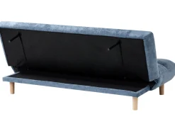 Divano letto 2 posti RISOR Tessuto Blu