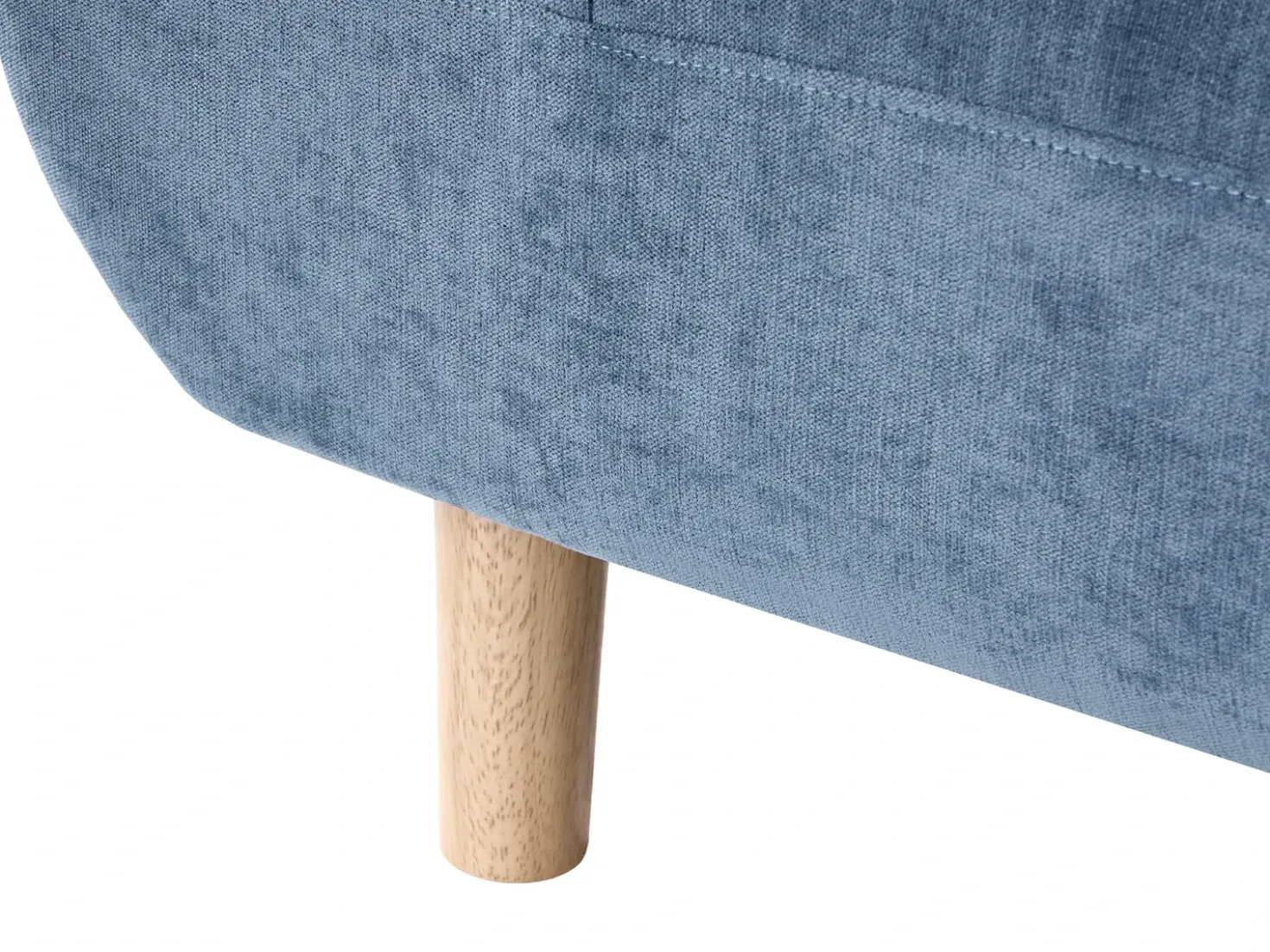Divano letto 2 posti RISOR Tessuto Blu