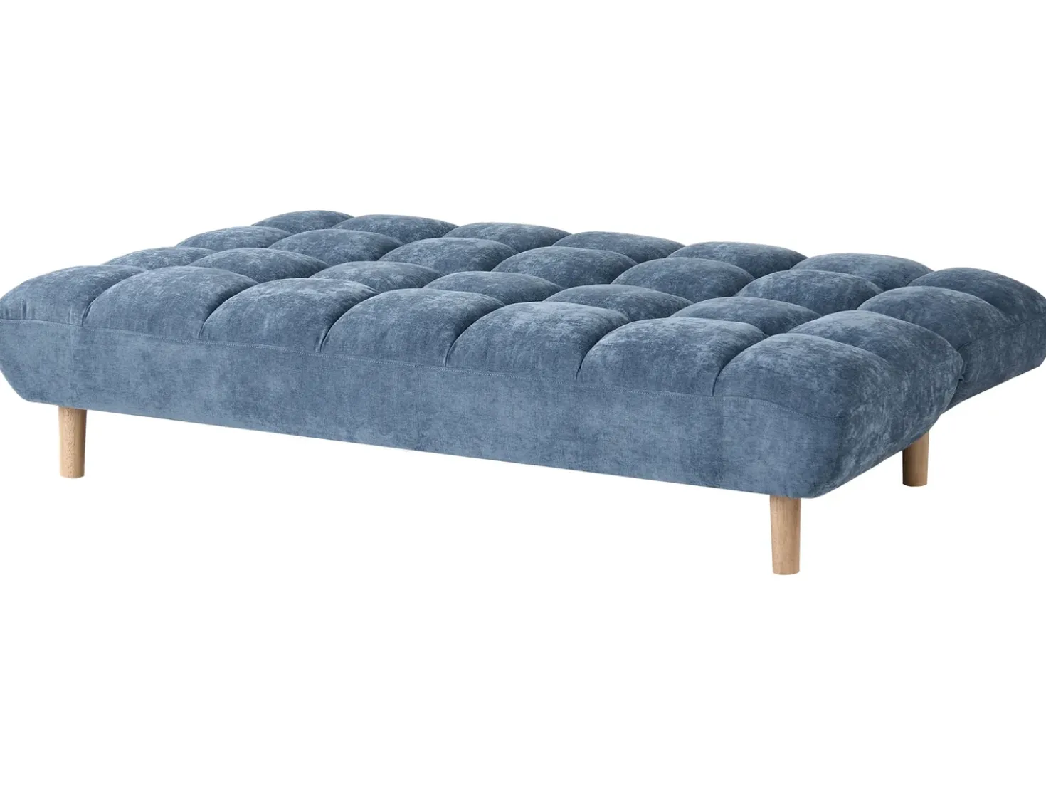 Divano letto 2 posti RISOR Tessuto Blu