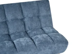 Divano letto 2 posti RISOR Tessuto Blu