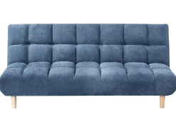 Divano letto 2 posti RISOR Tessuto Blu
