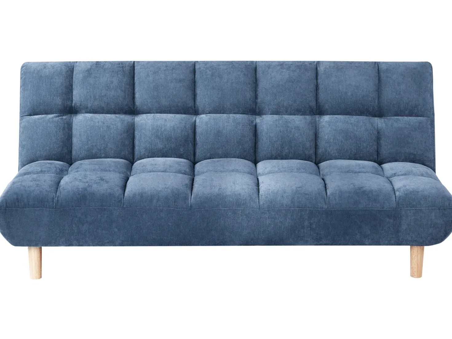 Divano letto 2 posti RISOR Tessuto Blu
