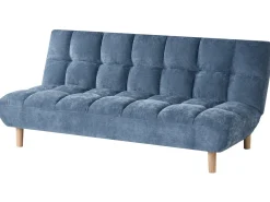 Divano letto 2 posti RISOR Tessuto Blu