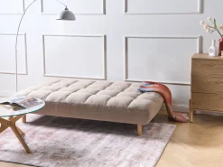 Divano letto 2 posti RISOR Bouclé Beige