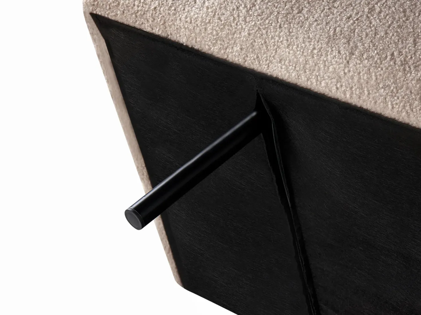 Divano letto 2 posti RISOR Bouclé Beige