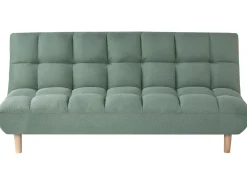 Divano letto 2 posti RISOR Tessuto Verde chiaro