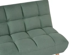 Divano letto 2 posti RISOR Tessuto Verde chiaro