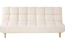 Divano letto 2 posti RISOR Bouclé Bianco sporco