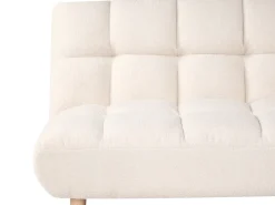 Divano letto 2 posti RISOR Bouclé Bianco sporco