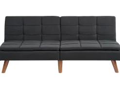 Divano letto 3 posti RONNE Tessuto Nero