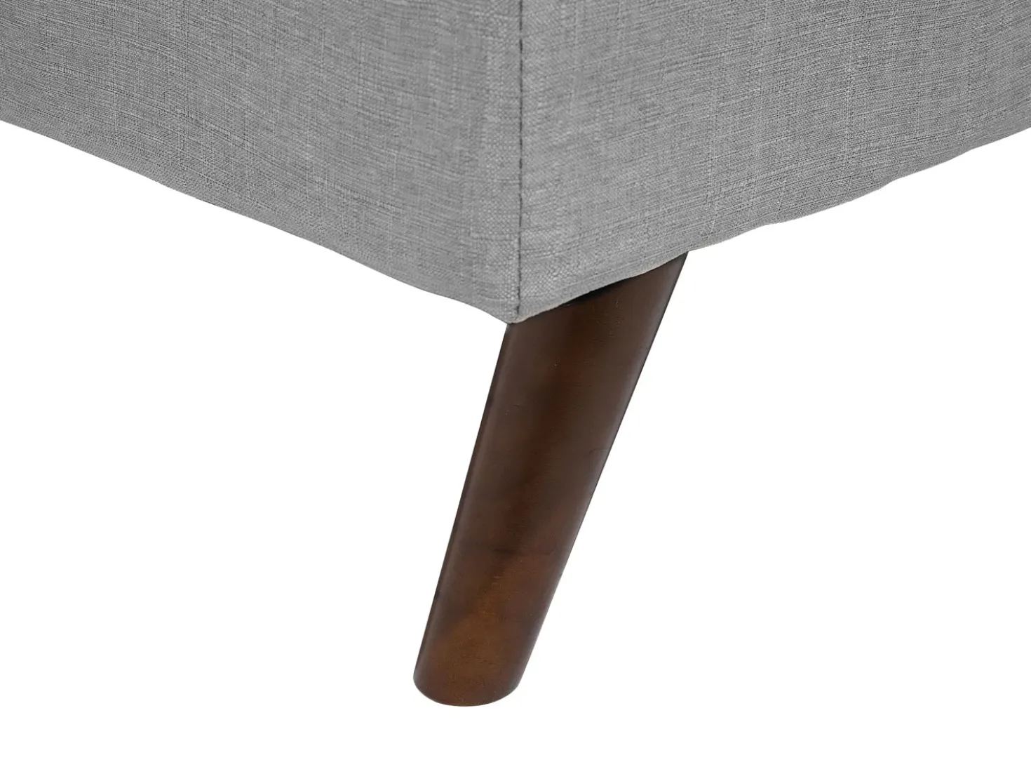 Divano letto 3 posti RONNE Tessuto Grigio chiaro