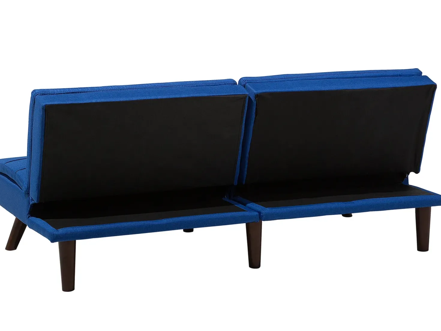 Divano letto 3 posti RONNE Tessuto Blu marino