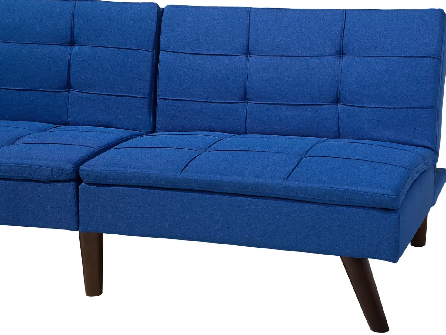 Divano letto 3 posti RONNE Tessuto Blu marino