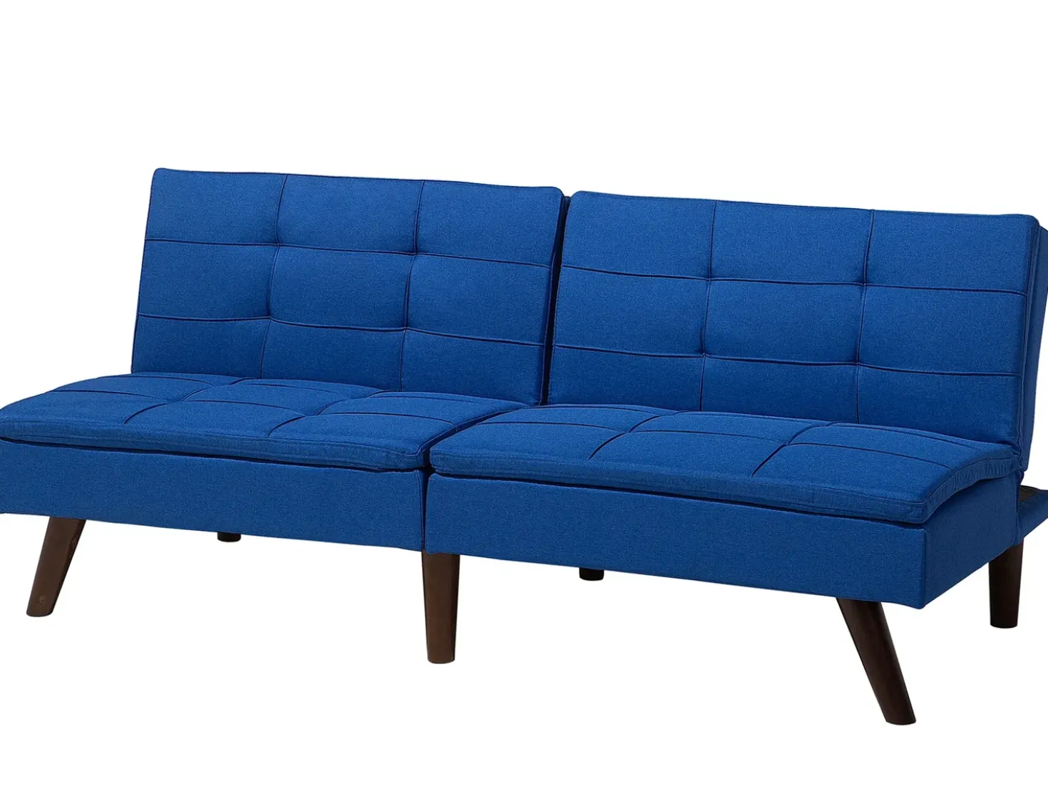 Divano letto 3 posti RONNE Tessuto Blu marino