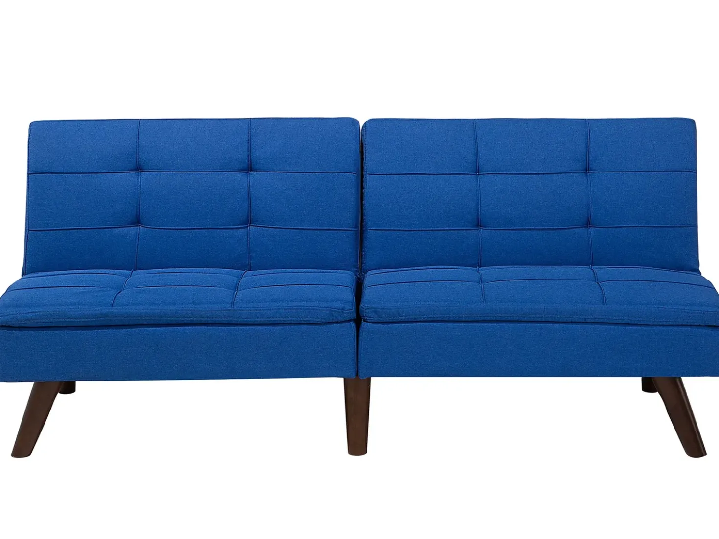 Divano letto 3 posti RONNE Tessuto Blu marino