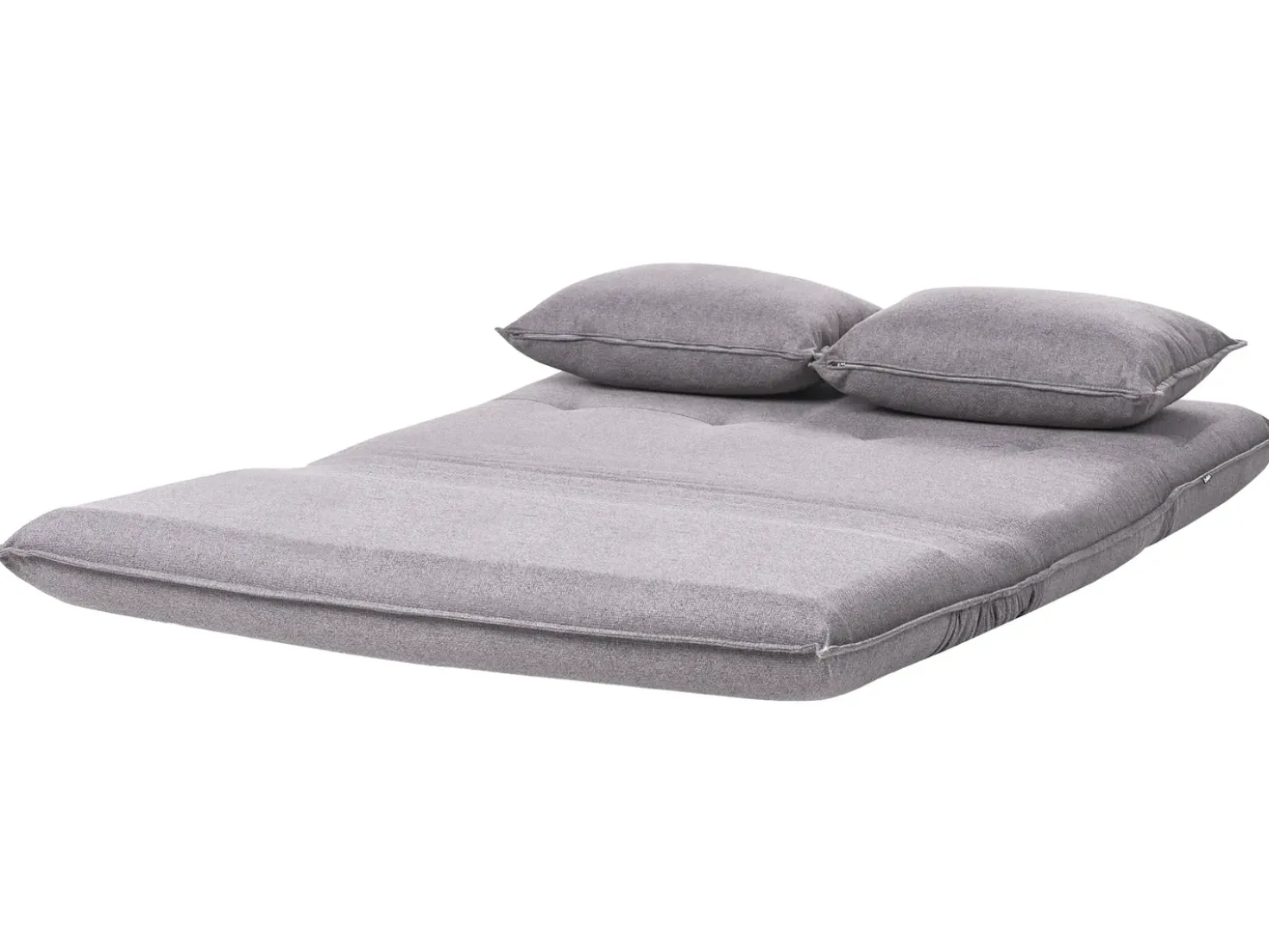 Divano letto 2 posti ROROS Lino sintetico Grigio scuro