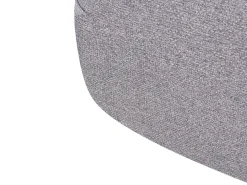 Divano letto 2 posti ROROS Lino sintetico Grigio scuro