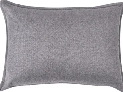 Divano letto 2 posti ROROS Lino sintetico Grigio scuro