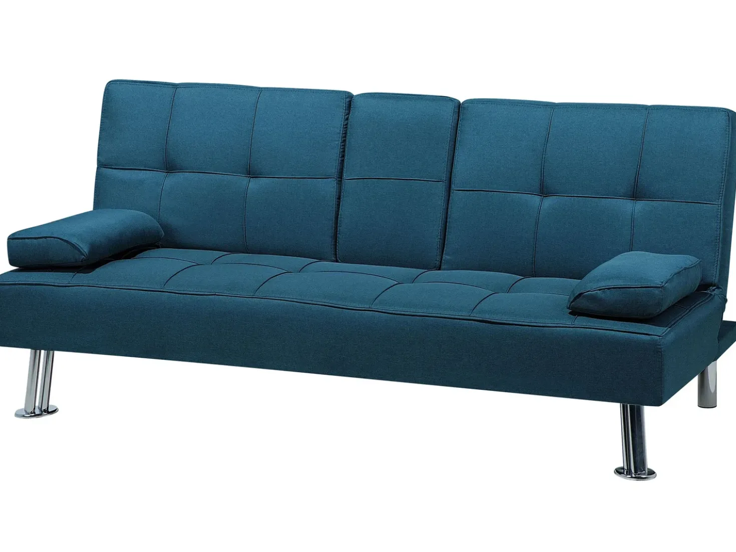 Divano letto 3 posti ROXEN Tessuto Blu