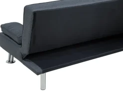 Divano letto 3 posti ROXEN Tessuto Grigio scuro