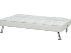 Divano letto 3 posti ROXEN Tessuto Beige chiaro